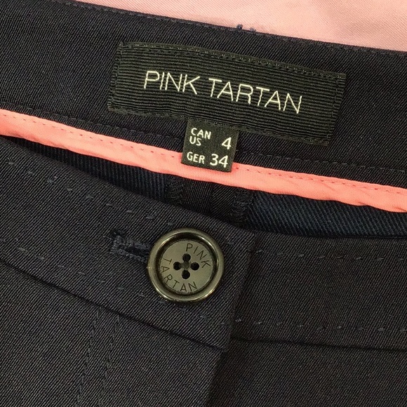 Pink Tartan black ankle zip pants 4 - Picture 2 of 15